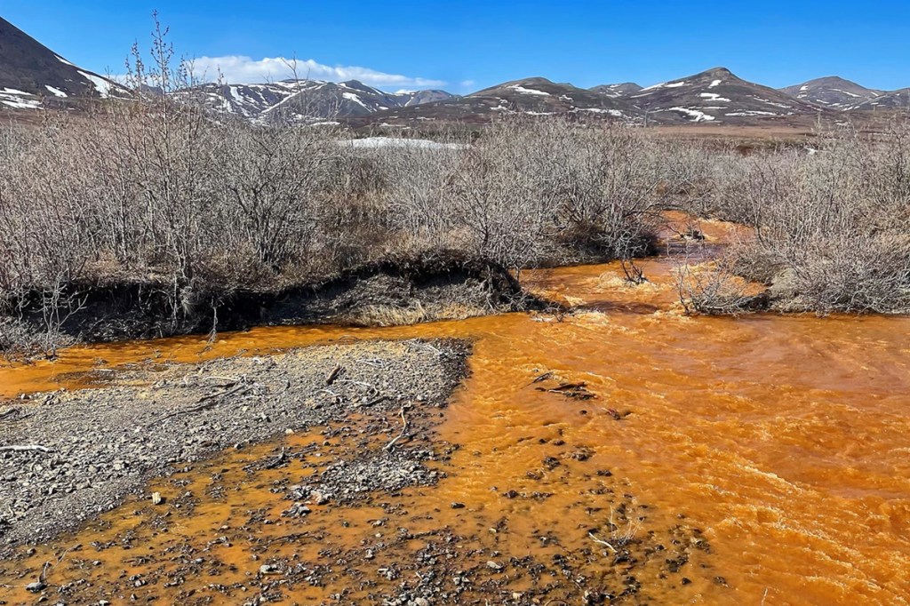 Orange rivers found in the Artic